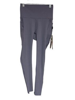 Spyder Active Womens Athletic Leggings With Pockets XS Gray Stretchy Athleisure